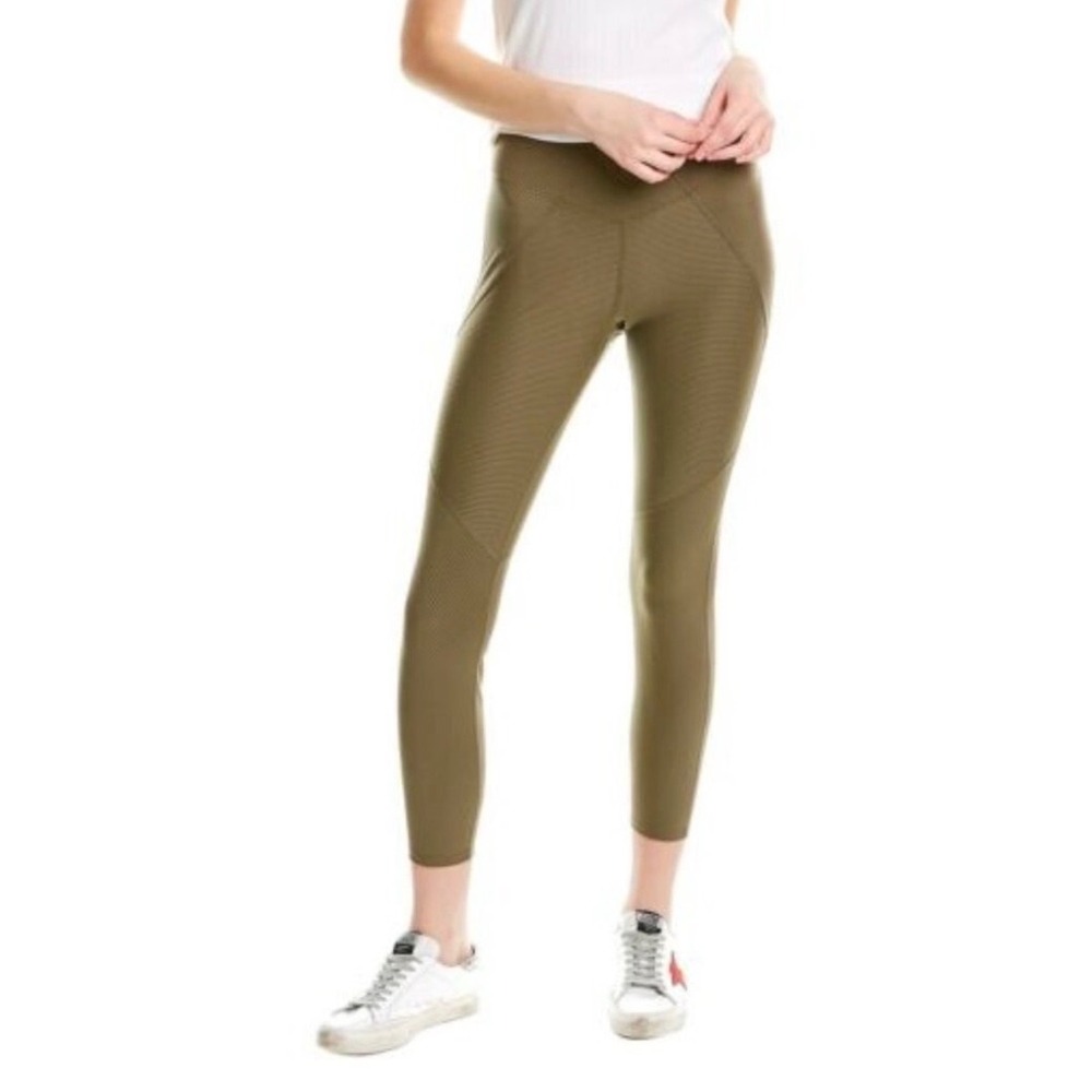 Good American Angled Rib Leggings Army Green Size 1 / Small